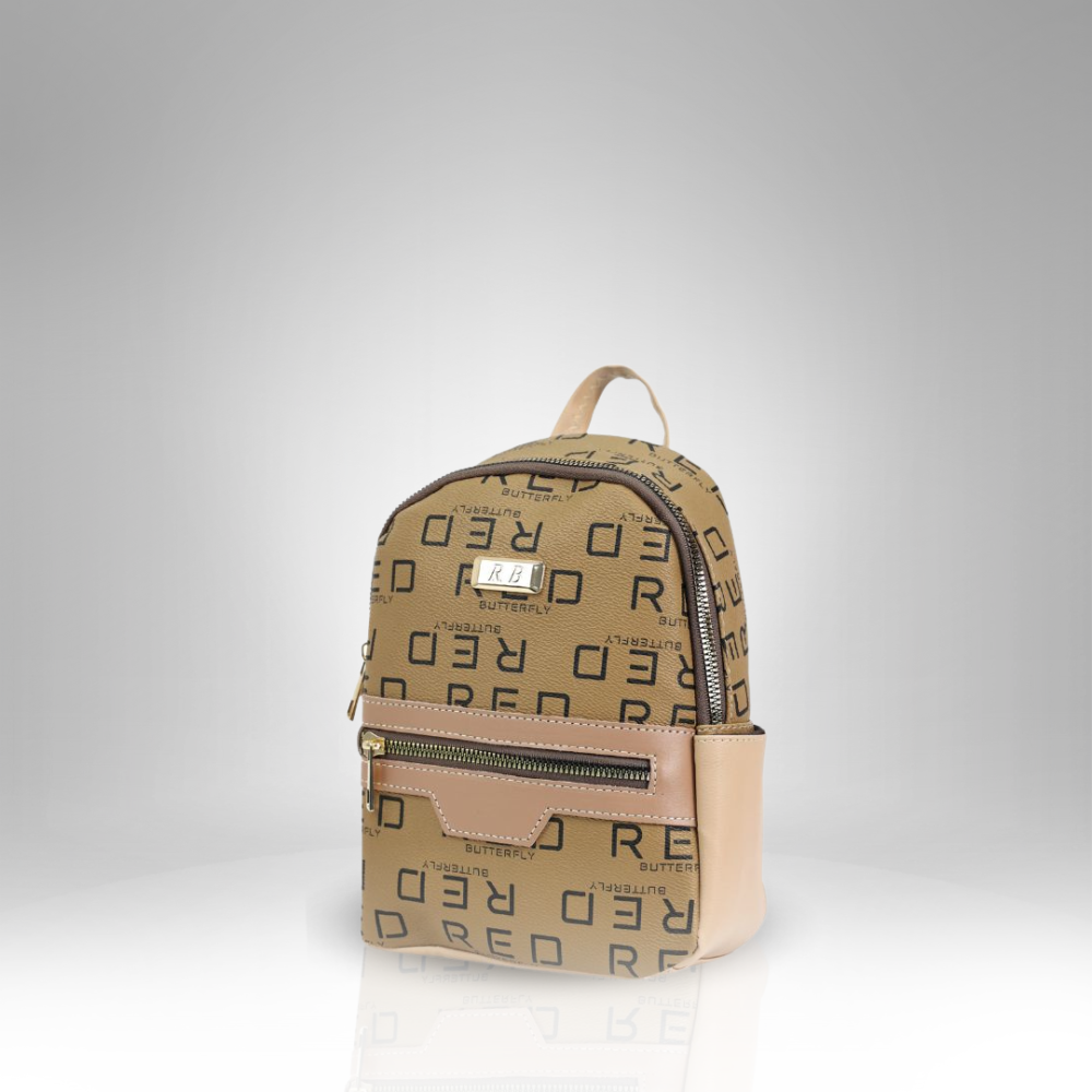 Women's Stylish Monogrammed Mini Backpack - SDB-49