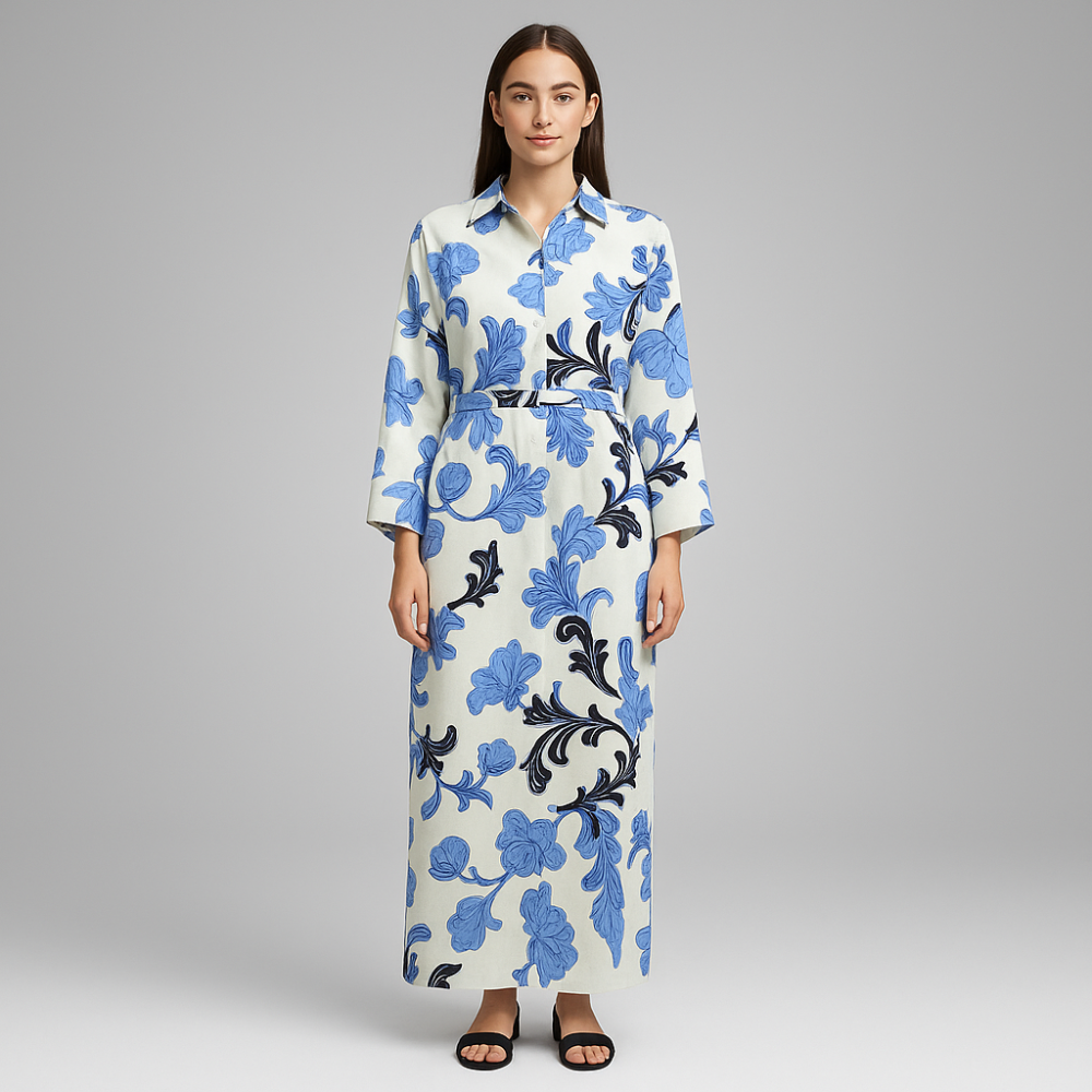 Women's Long Dress ( M-9080 )