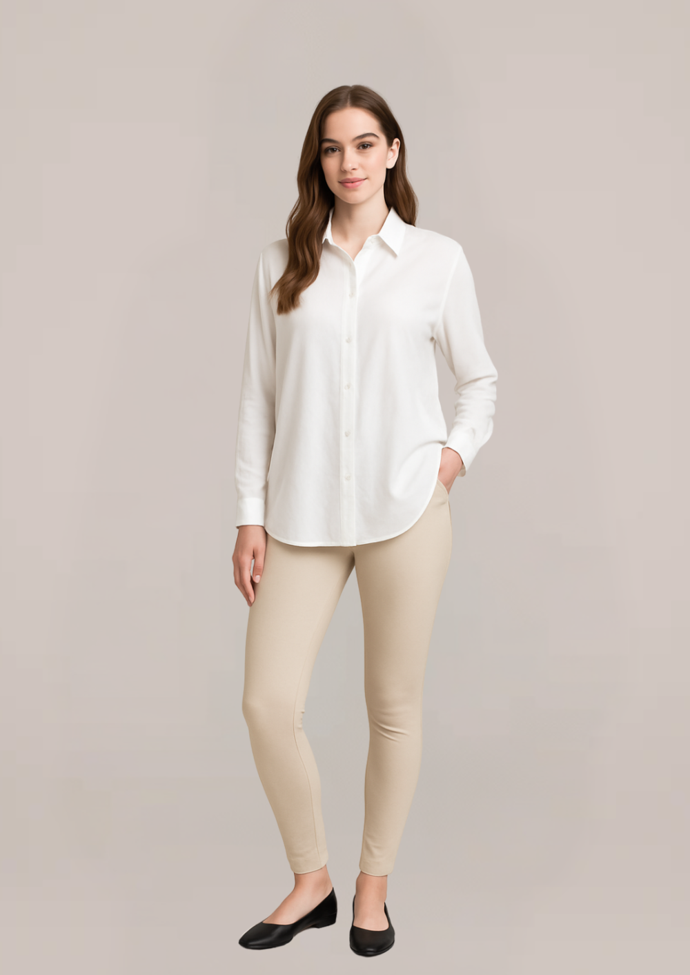Women’s Casual Button-Down Shirt (2176)