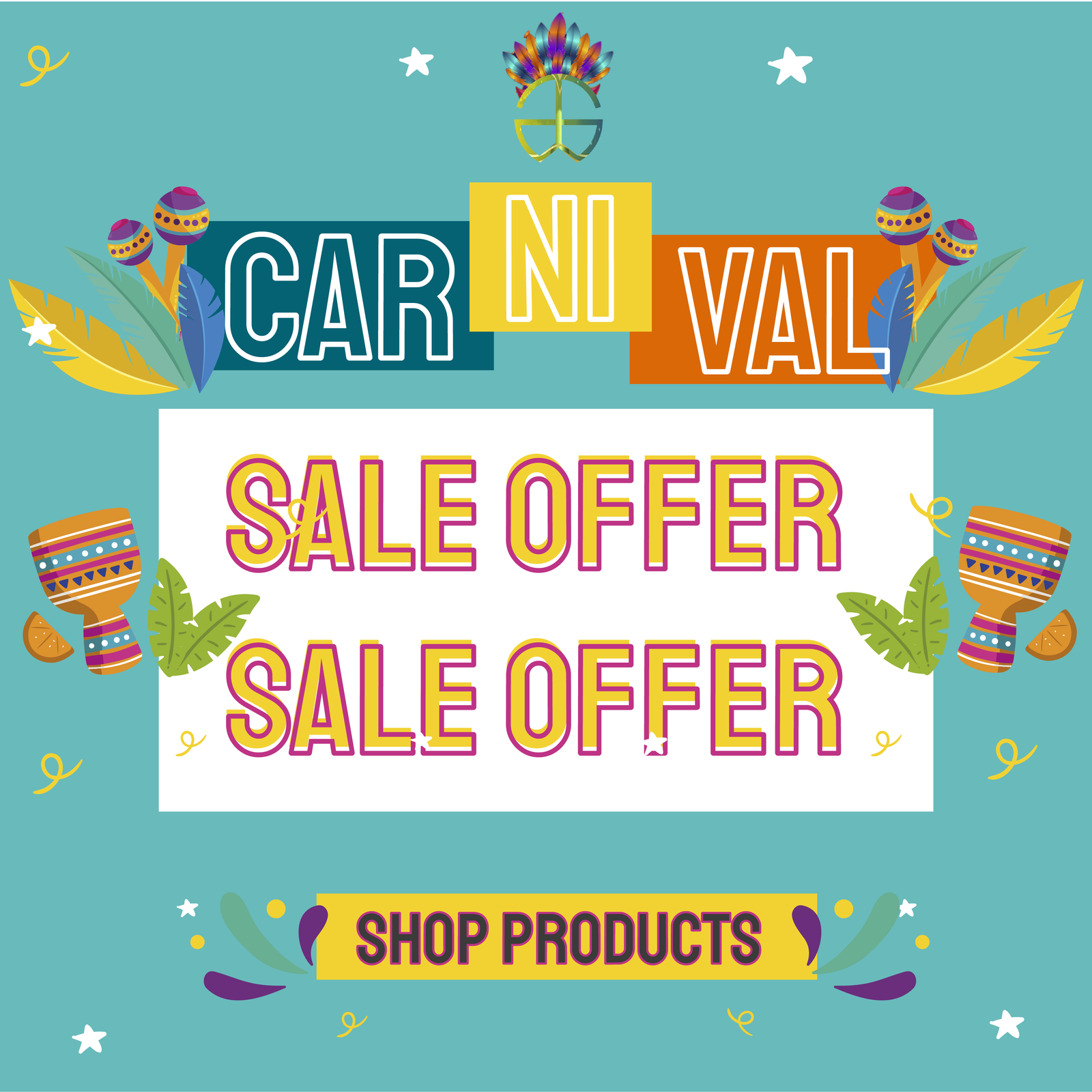 Carnival sale offer for Discounted products