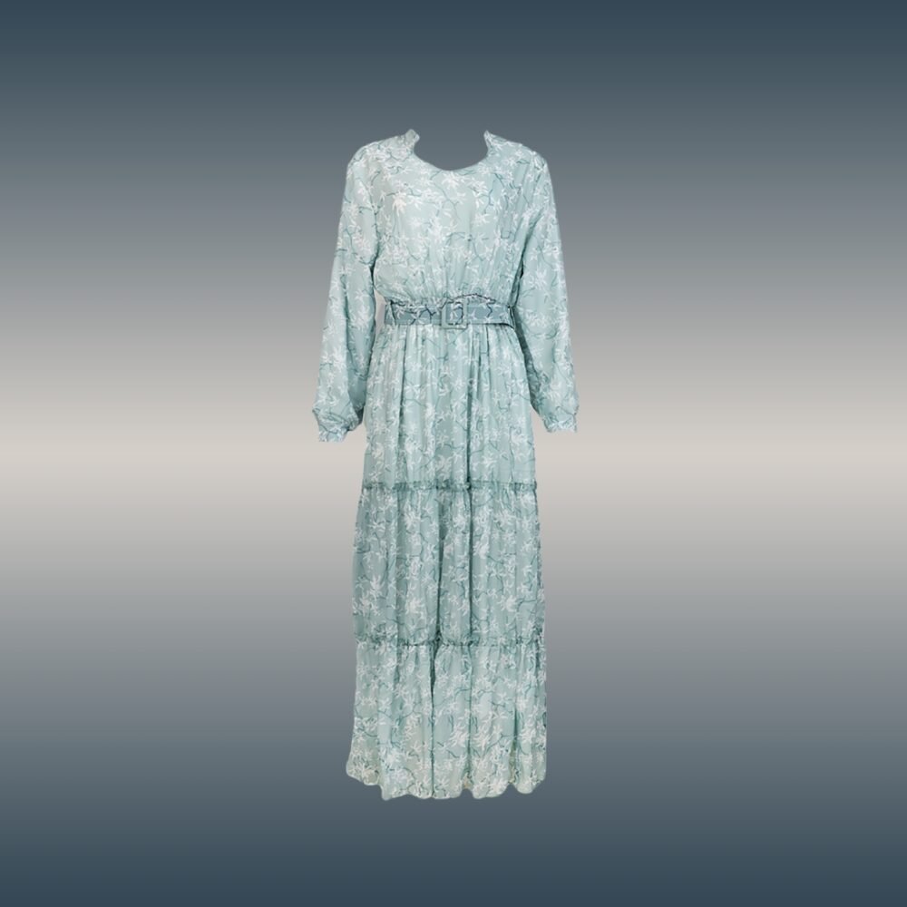 Women's Floral Print Maxi Dress - A13 - Image 2