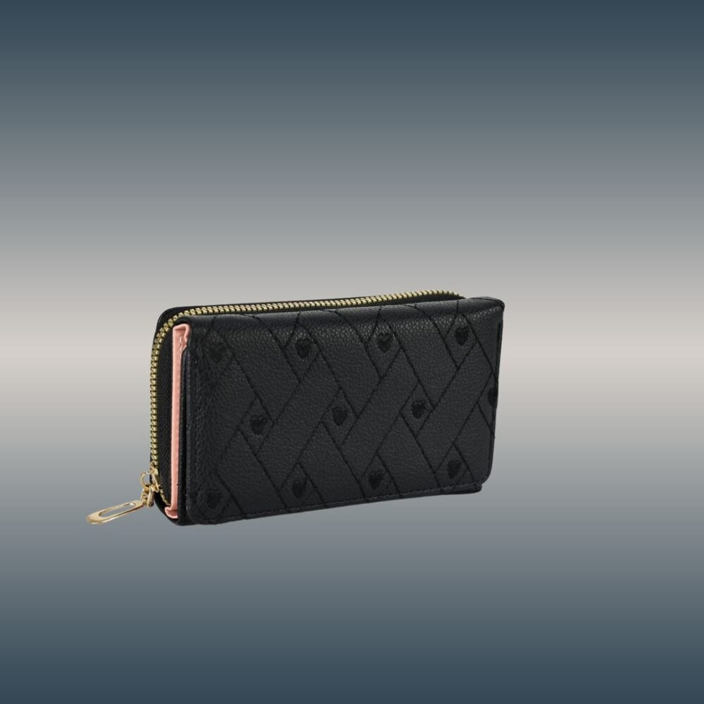 Women's Trendy Quilted Zip Wallet ( SLN-49-4C ) - Image 4