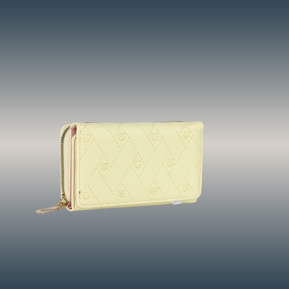 Women's Trendy Quilted Zip Wallet ( SLN-49-4C )