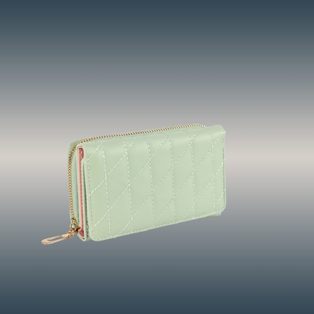 Women's Quilted Zip Wallet ( SLN-49-6C ) - Image 3