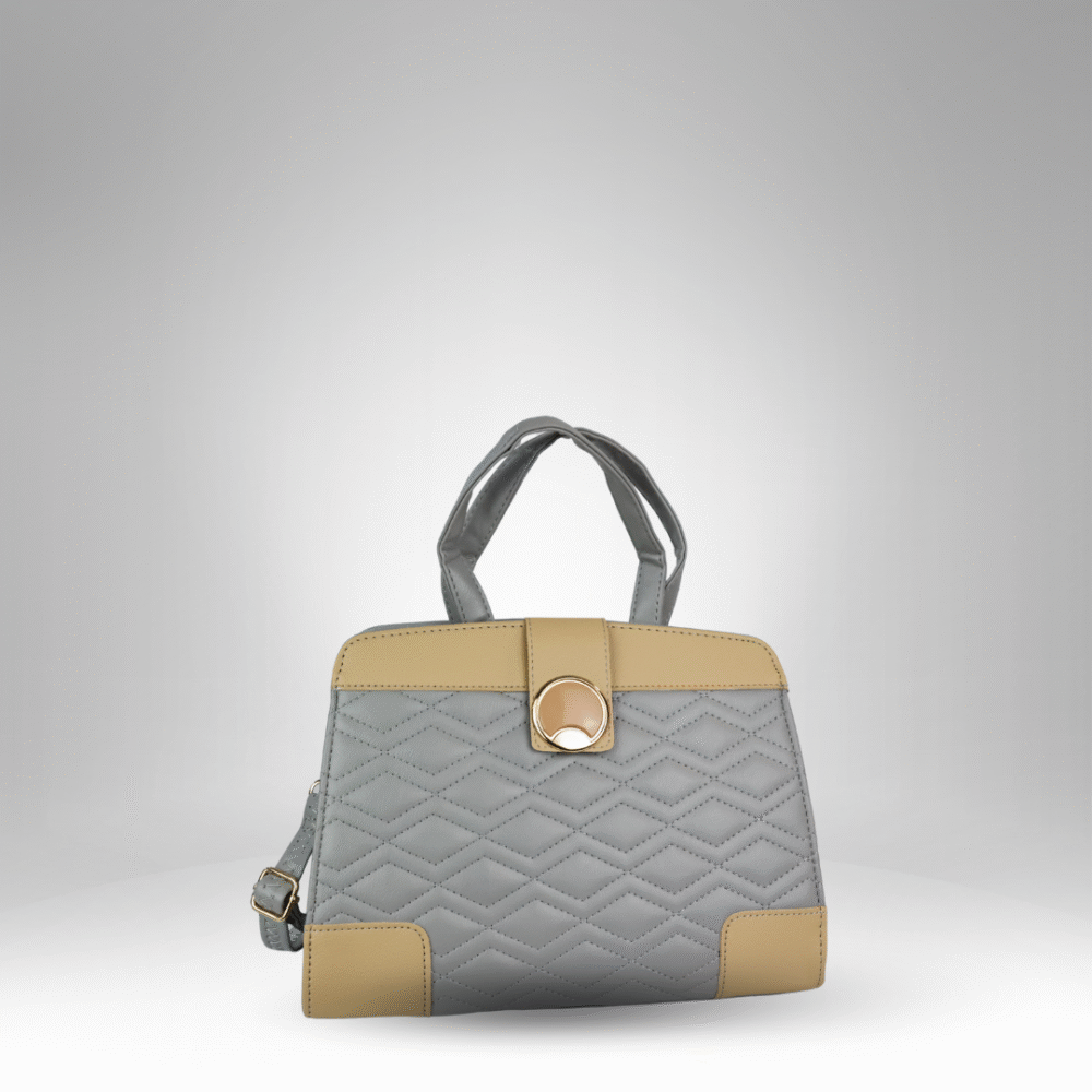 Quilted Contrast Flap Lady Bag (AX-364)