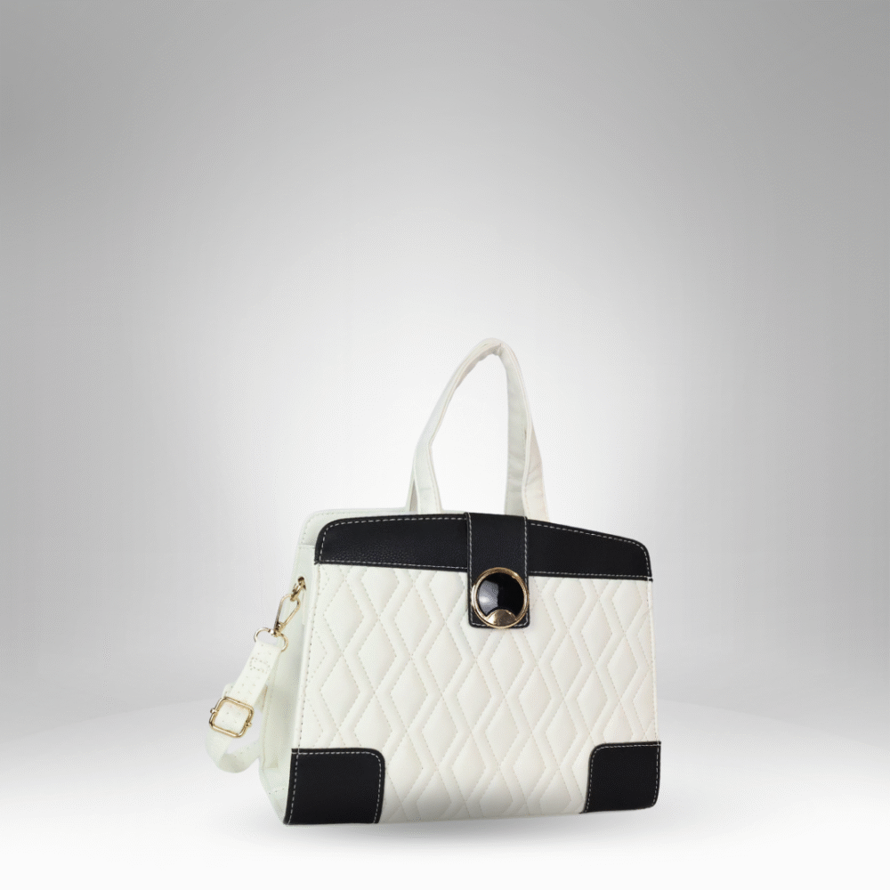 Quilted Contrast Flap Lady Bag (AX-364) - Image 6