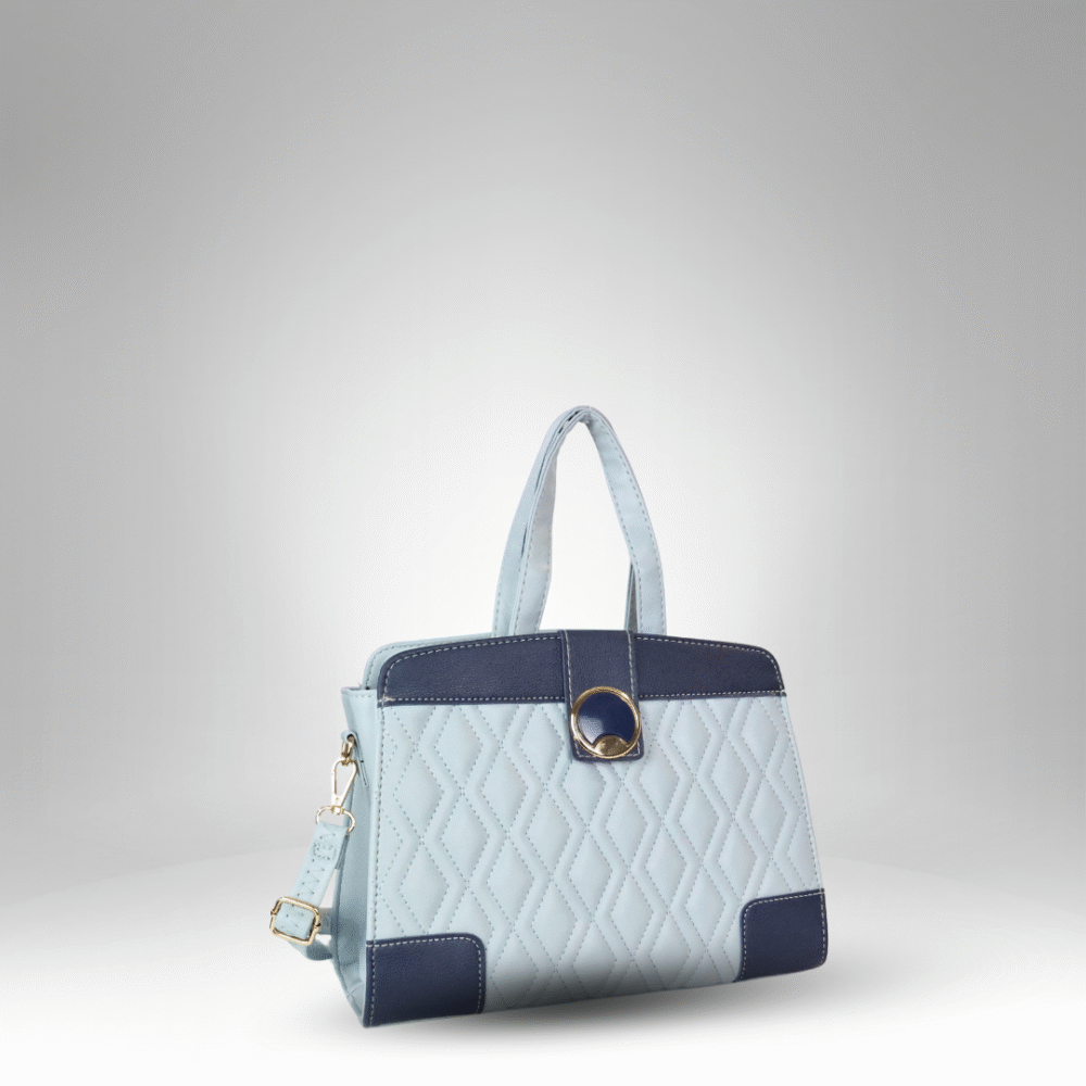 Quilted Contrast Flap Lady Bag (AX-364) - Image 5
