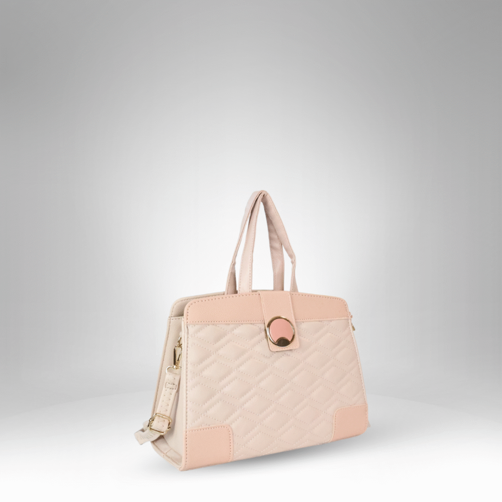 Quilted Contrast Flap Lady Bag (AX-364) - Image 4