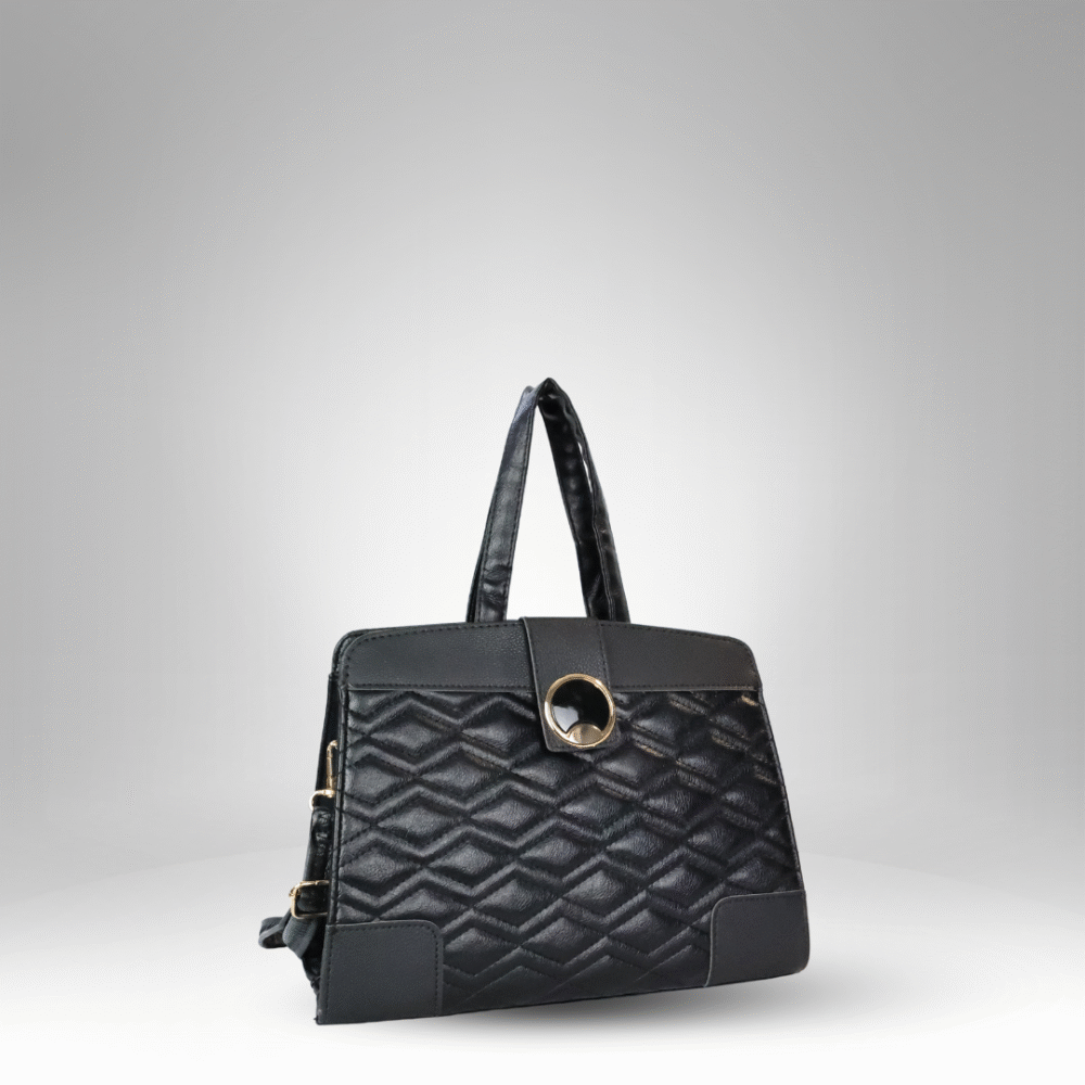 Quilted Contrast Flap Lady Bag (AX-364) - Image 3