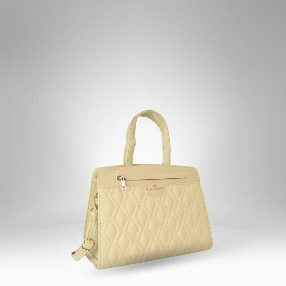 Quilted Women's Handbag with Top Handle and Crossbody Strap (AX-366)