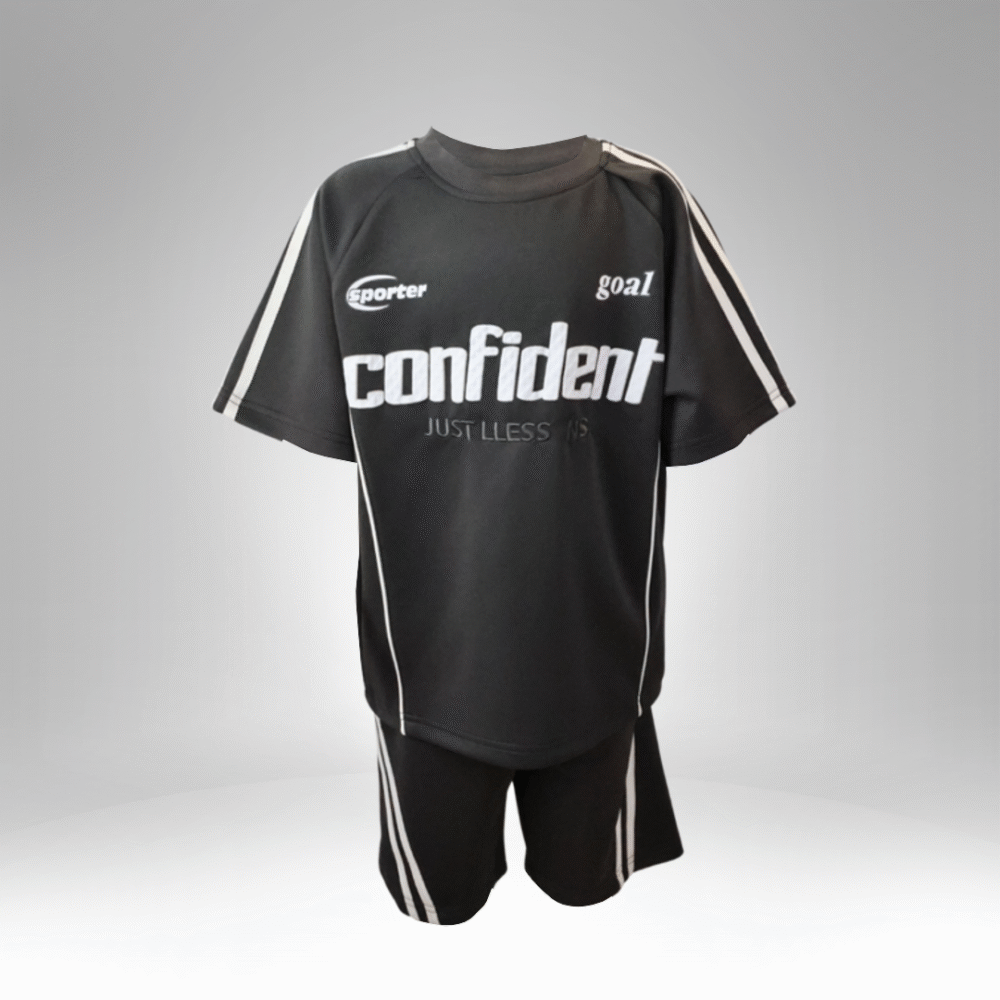 Confident Boys' Sport Set – Short Sleeve & Shorts (BY-1123) - Image 3
