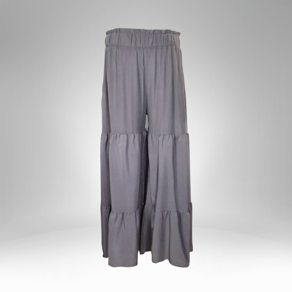 Tiered Wide-Leg Palazzo Pants for Women (191)