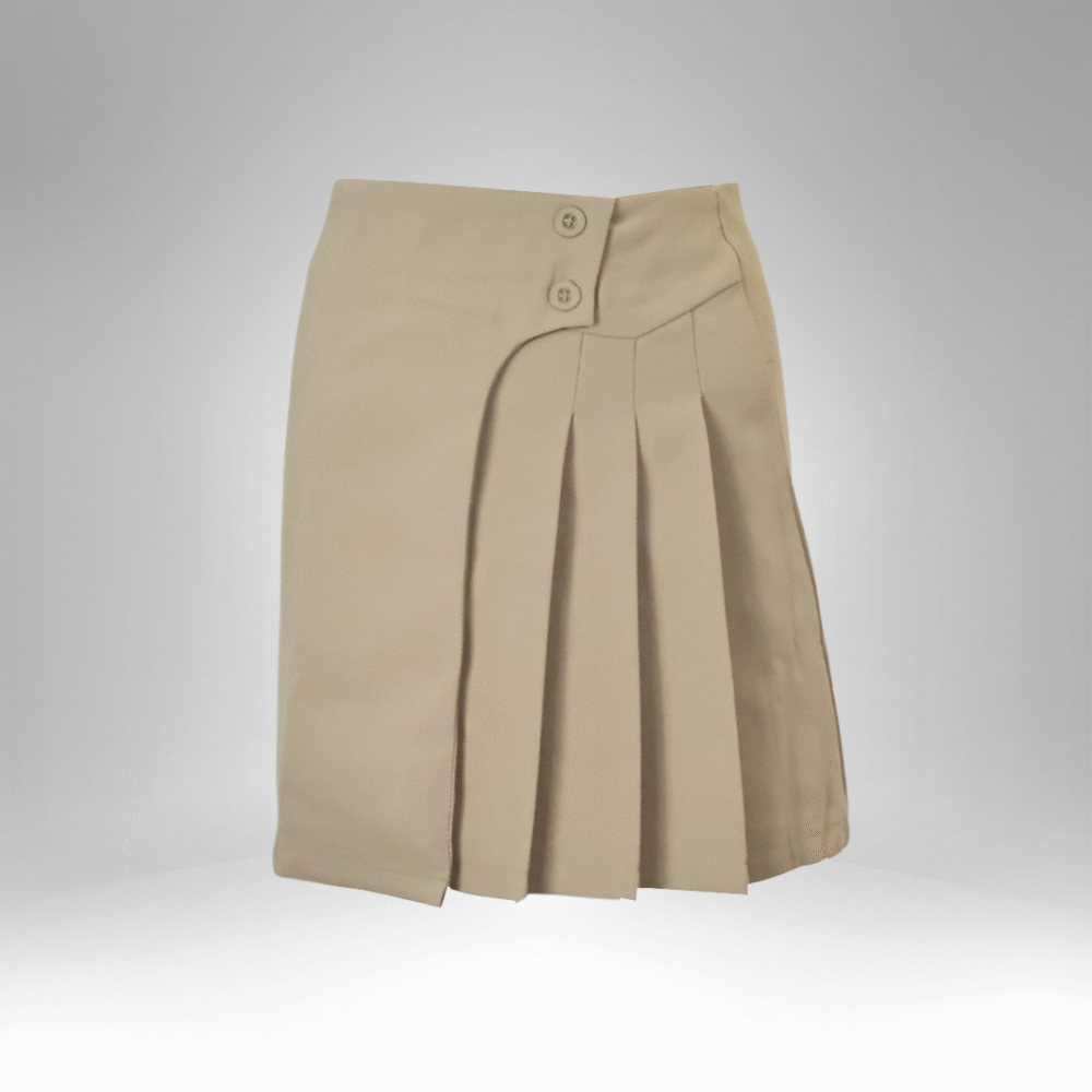 Girls’ Buttoned Pleated School Skirt (7013) - Image 6