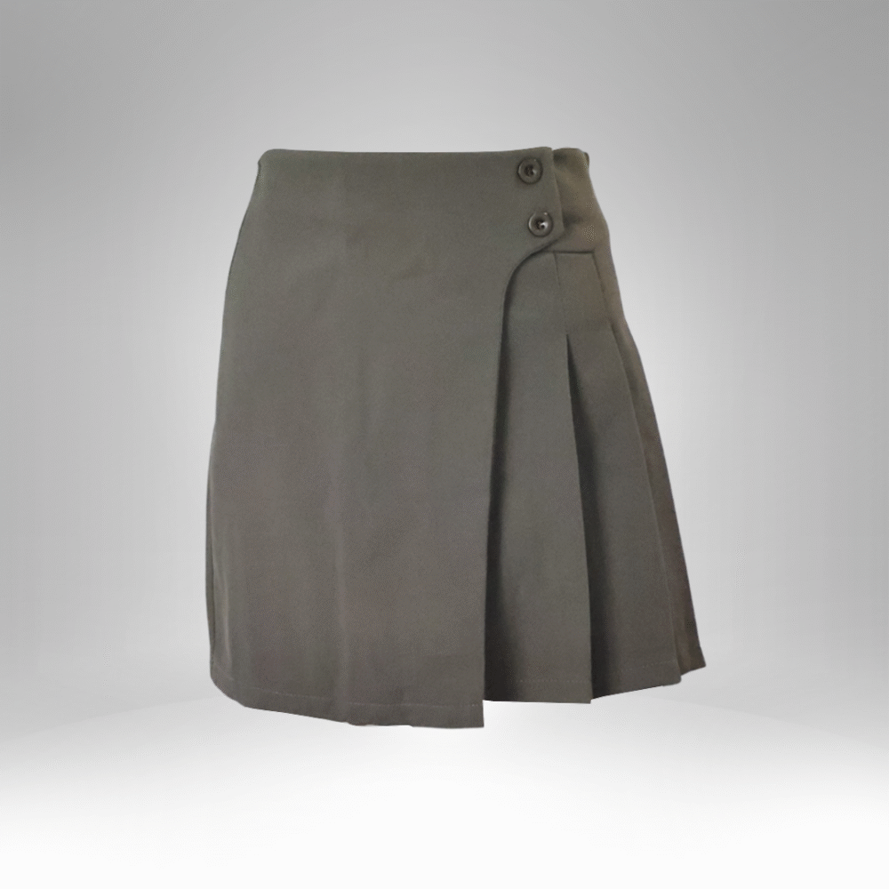 Girls’ Buttoned Pleated School Skirt (7013) - Image 4
