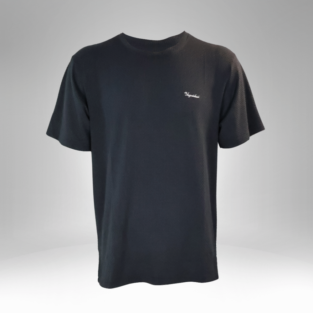 Men's Waffle Knit Crew Neck T-Shirt (3316)