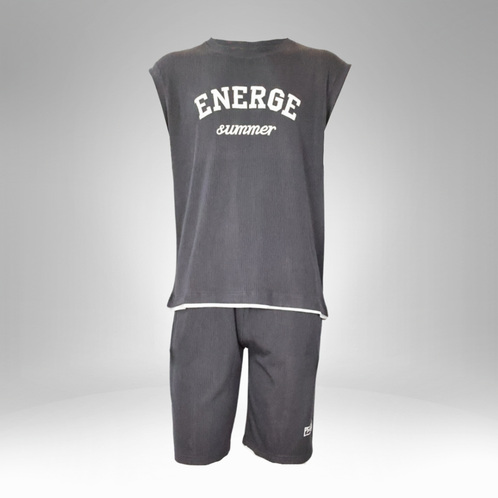 Men’s Sleeveless Summer Co-Ord Set (C2301)