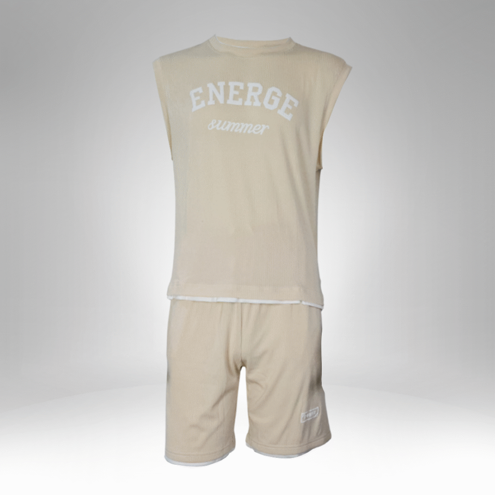 Men’s Sleeveless Summer Co-Ord Set (C2301) - Image 2