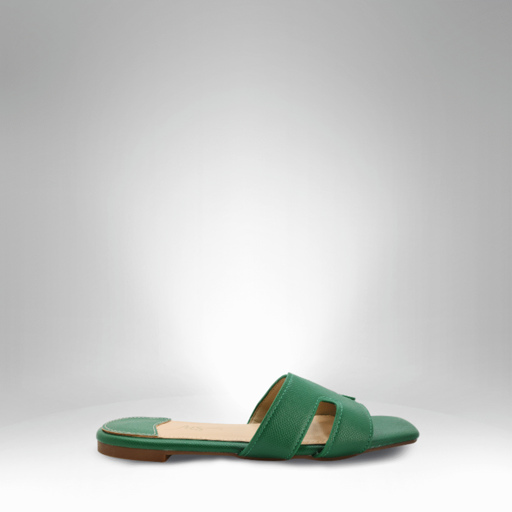 Minimalist Double-Strap Flat Slides for Women (H-14)