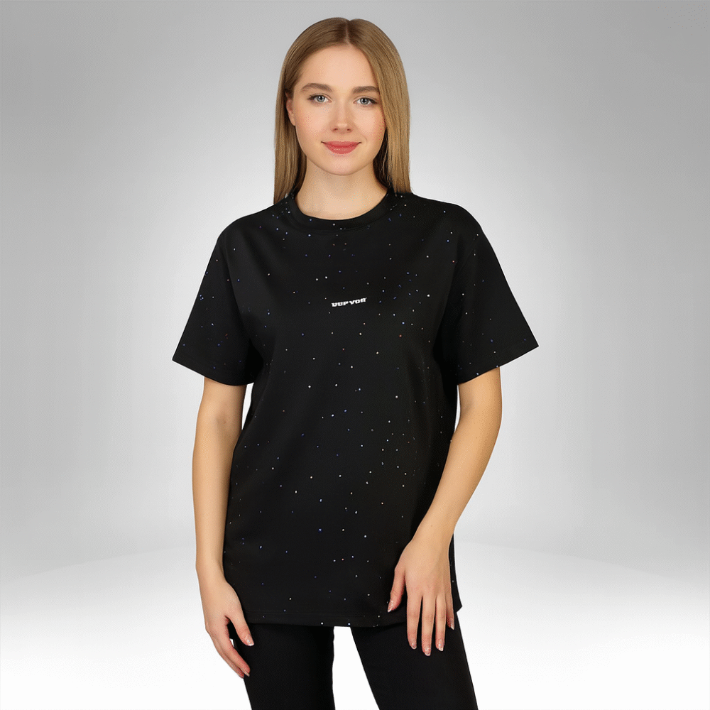Women’s Oversized Speckled T-Shirt (09545)