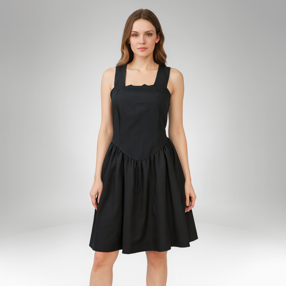 Women's Sleeveless Flare Dress (9235)