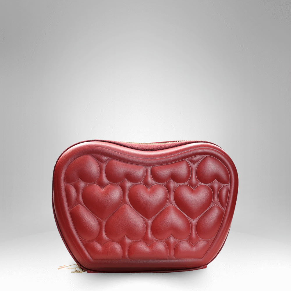 Heart-Patterned Pouch Bag (QBH-103-2) - Image 4