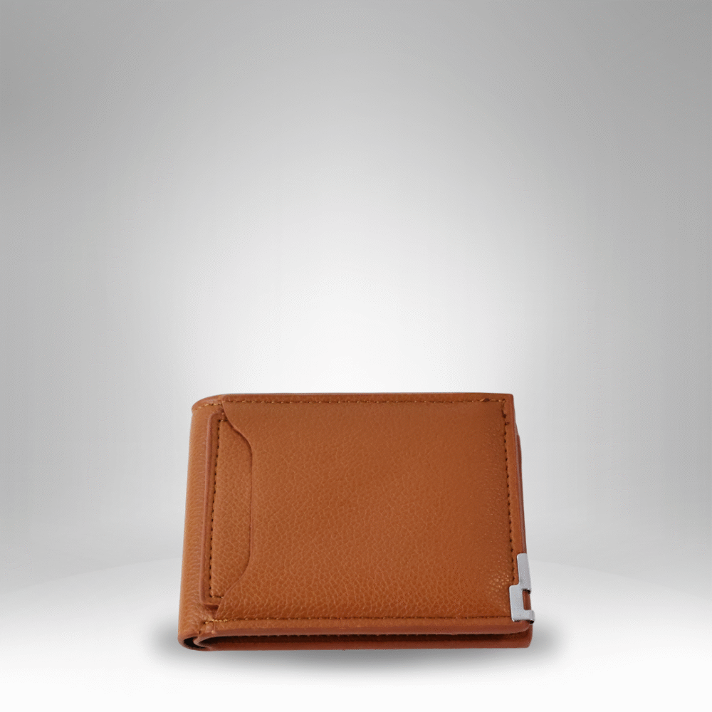 Men's Classic Bifold Wallet with Metal Accent (RM-H-1) - Image 3