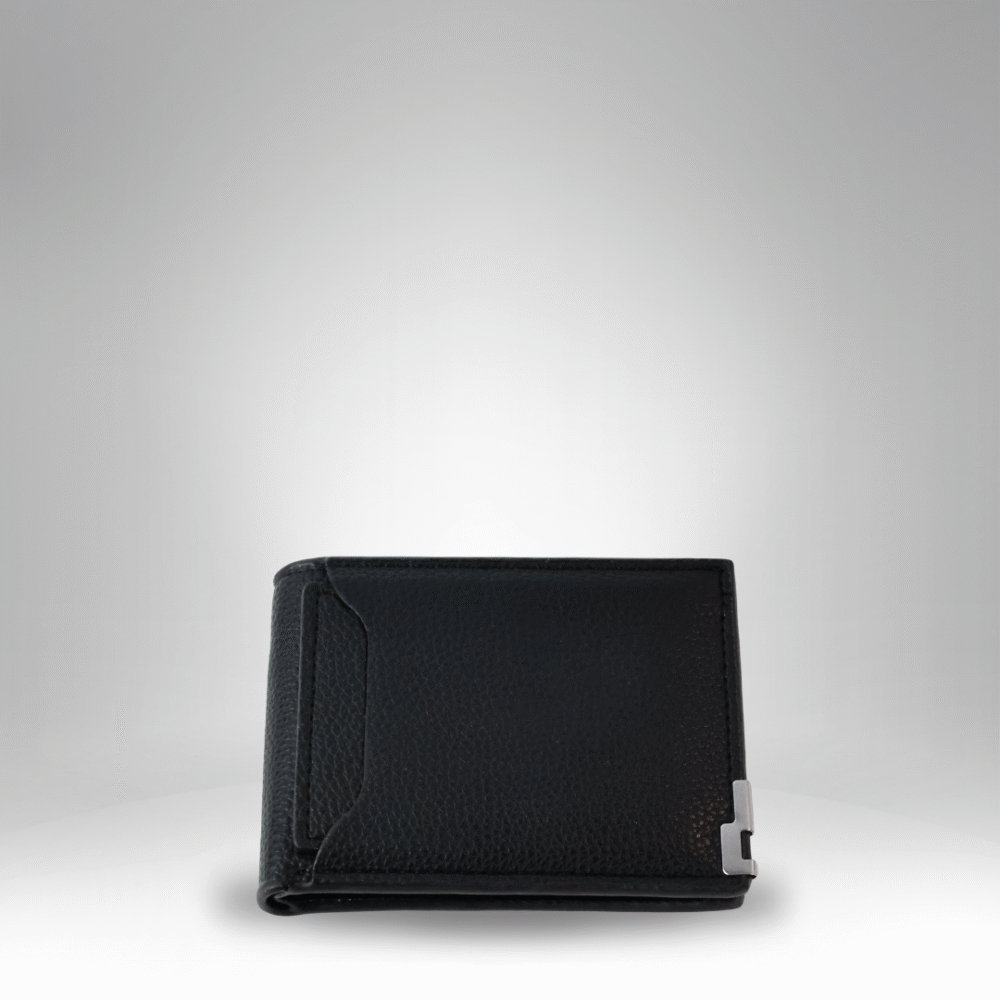 Men's Classic Bifold Wallet with Metal Accent (RM-H-1) - Image 2