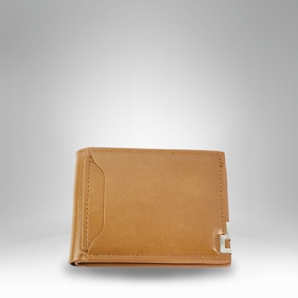 Men’s Classic Bifold Wallet with Sleek Metal Accent (RM-H-8) - Image 2