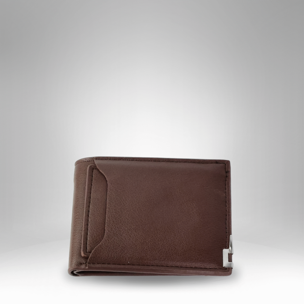 Men's Bi-Fold Wallet with Corner Metal Accent (RM-H-7) - Image 3