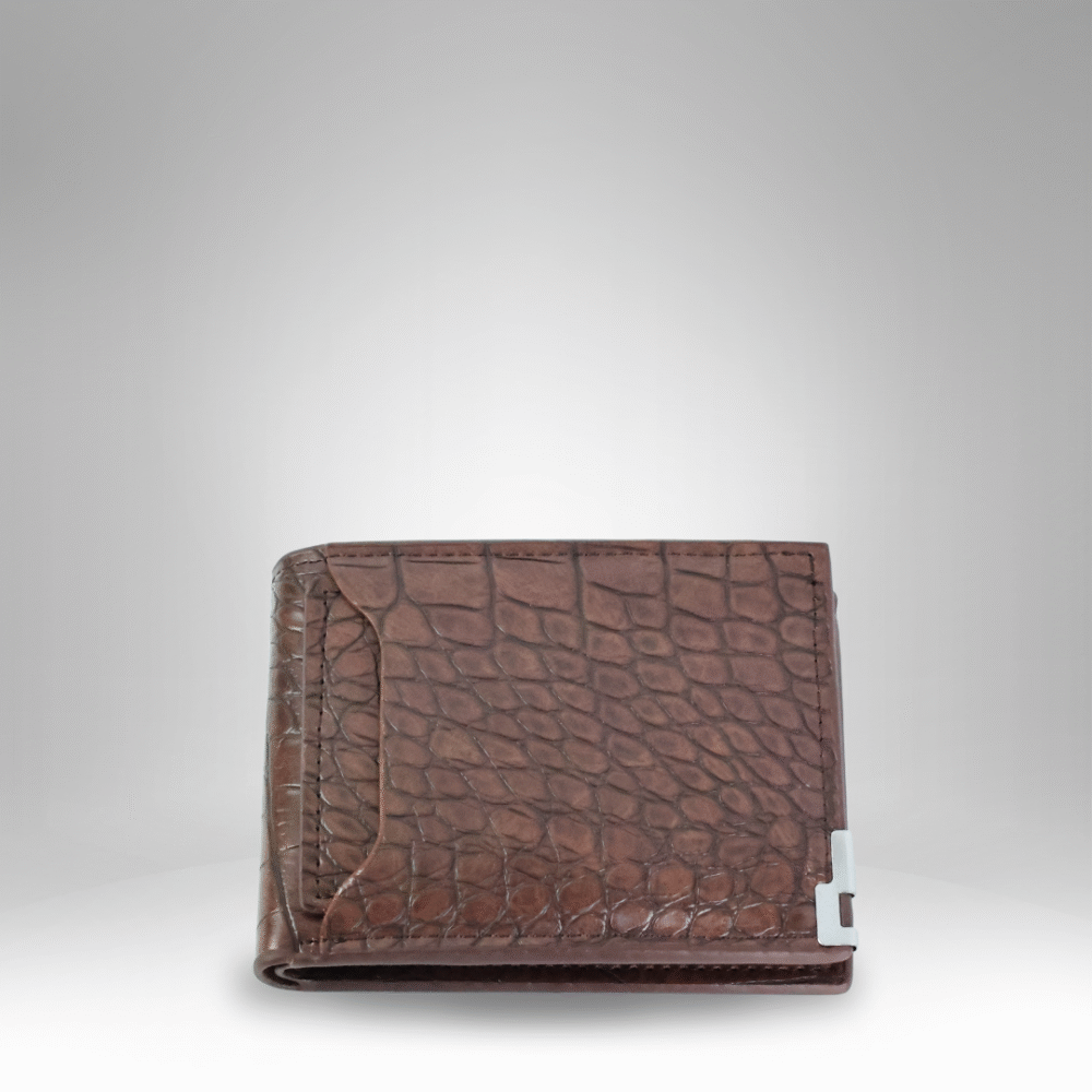 Men’s Crocodile-Pattern Leather Wallet (RM-H-4) - Image 2