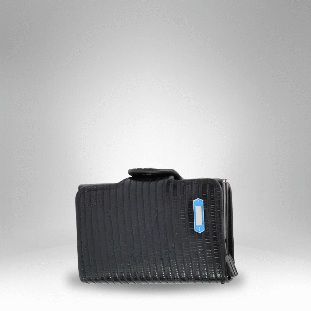 Men's Textured Rexin Wallet with Front Flap Closure (RM-CC-9) - Image 4