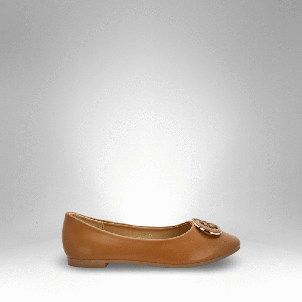 Women's Round Emblem Ballet Flats (VR-1976) - Image 3