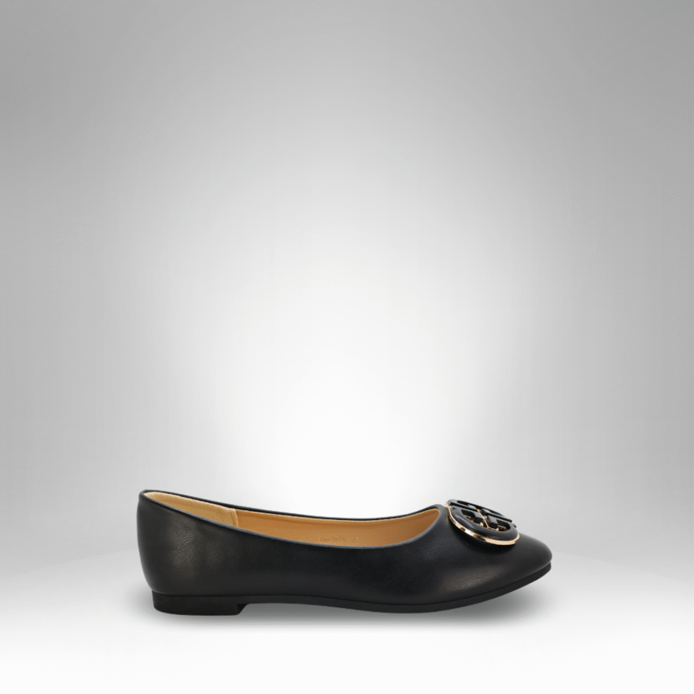 Women's Round Emblem Ballet Flats (VR-1976) - Image 2