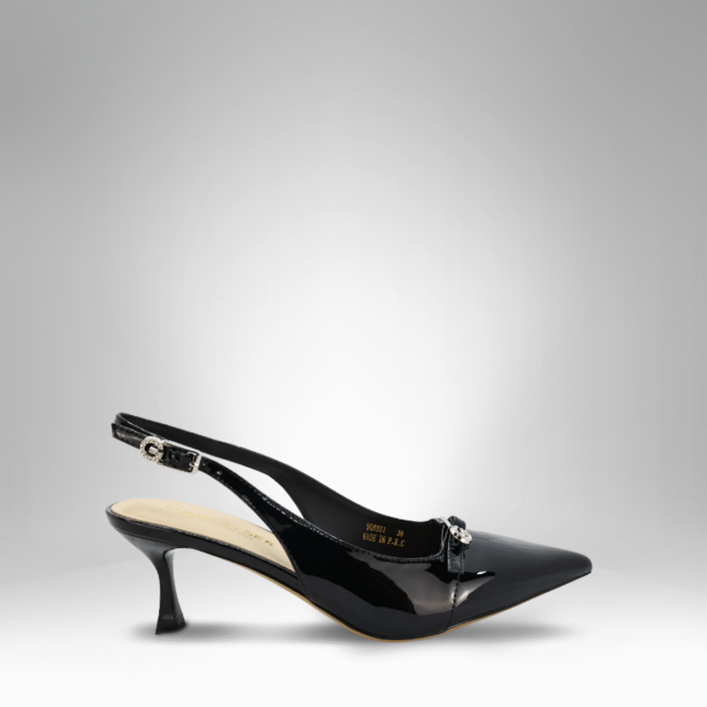 Women's Slingback Heels with Bow Detail (YQ6551)