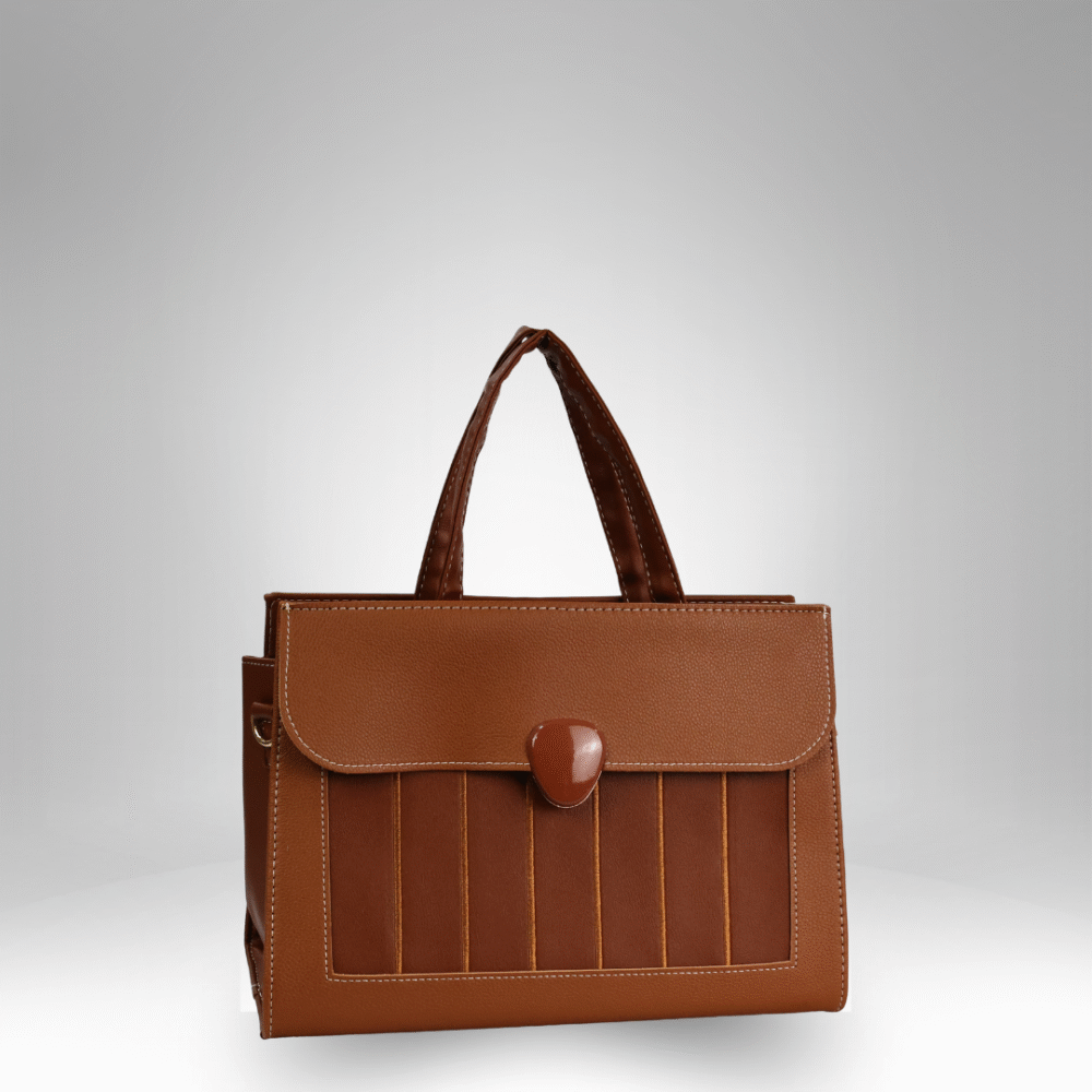 Structured Flap-Top Satchel Bag for Women (AX-374) - Image 3