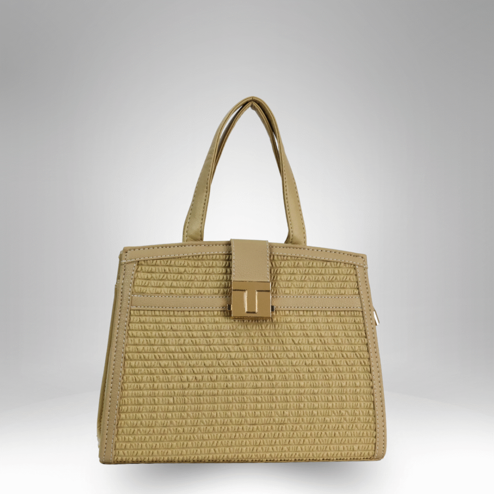 Woven Pattern Top Handle Handbag for Women (AX-386) - Image 6