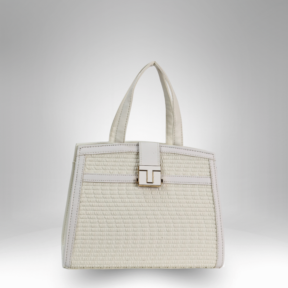 Woven Pattern Top Handle Handbag for Women (AX-386) - Image 4