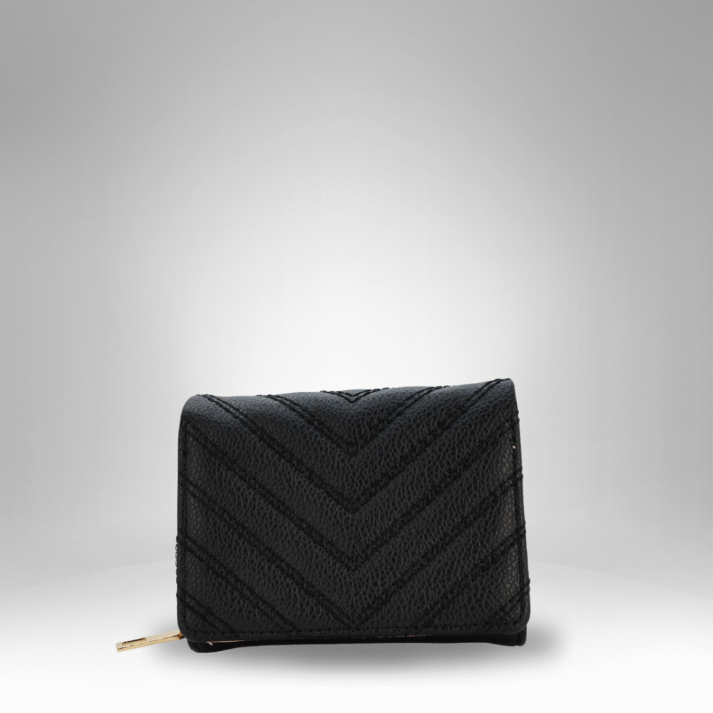 Chevron-Quilted Rexin Zip Wallet for Women (RB-D-1)