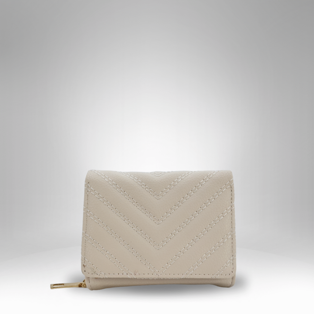 Chevron-Quilted Rexin Zip Wallet for Women (RB-D-1) - Image 2