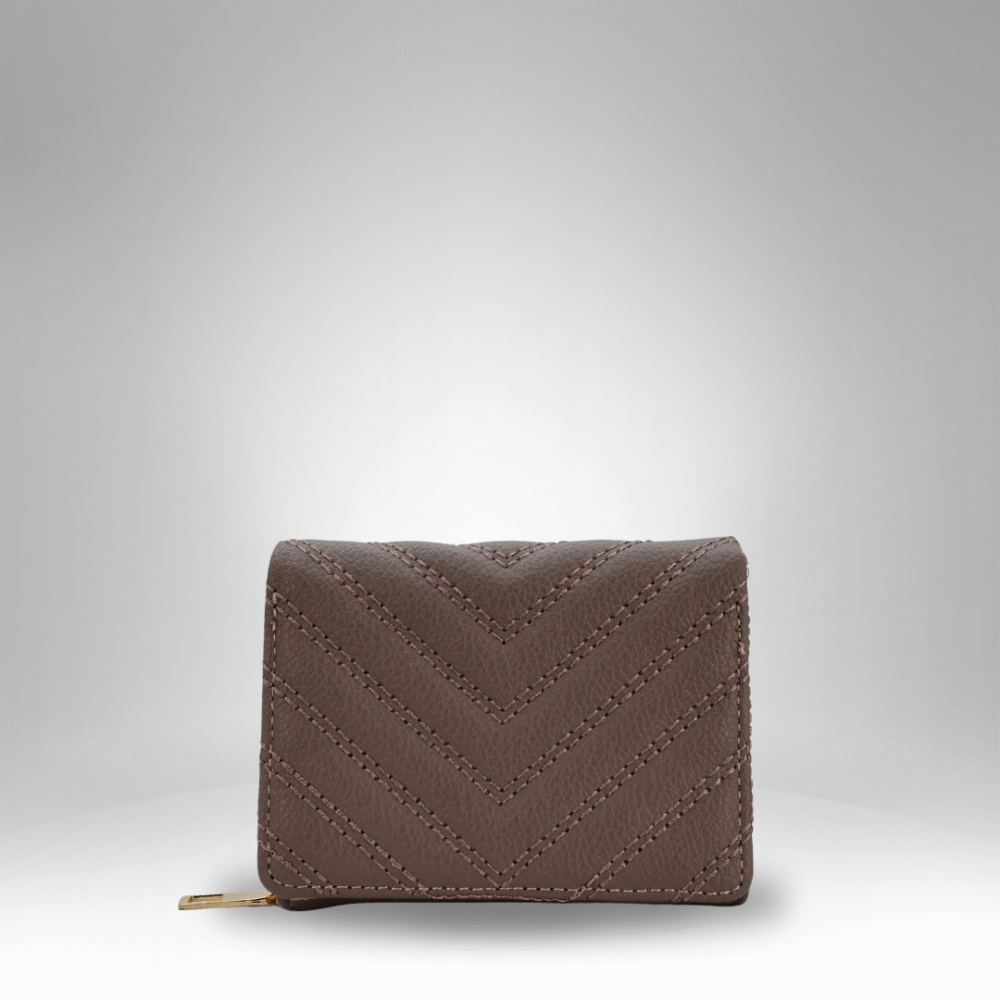 Chevron-Quilted Rexin Zip Wallet for Women (RB-D-1) - Image 6
