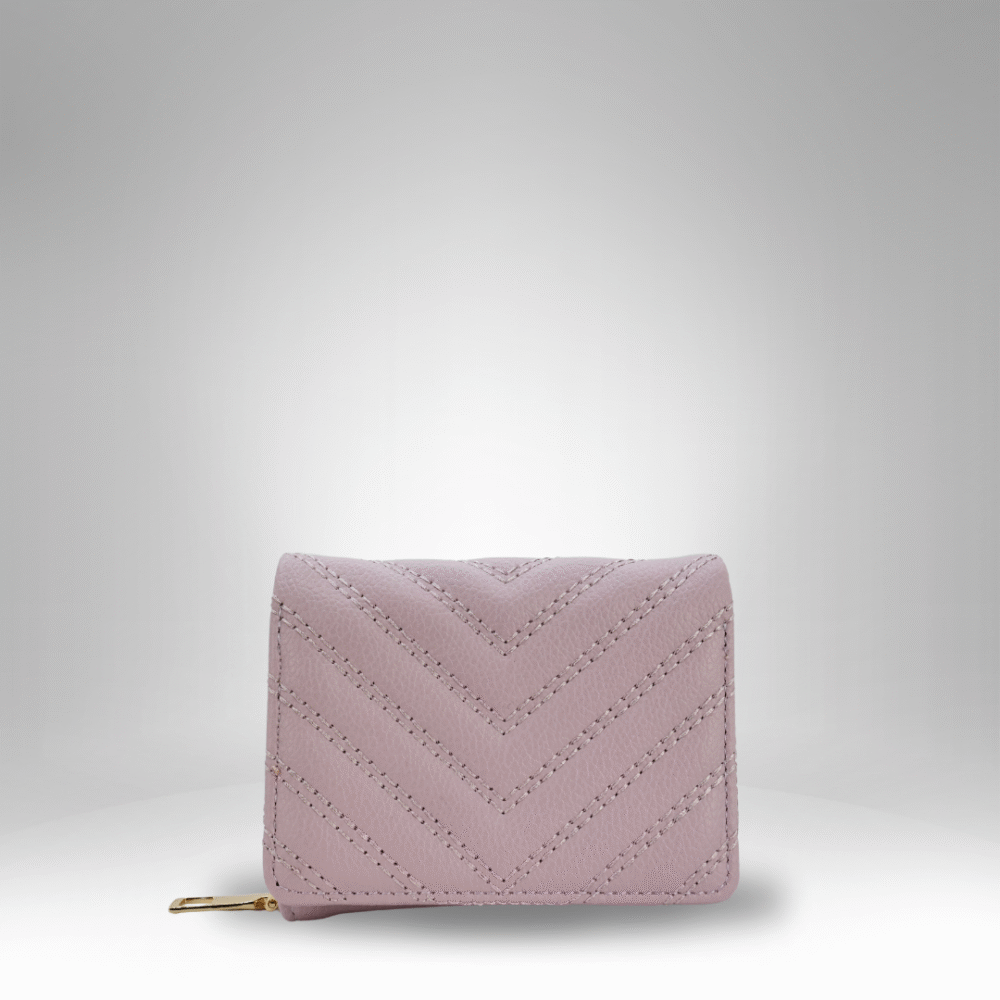 Chevron-Quilted Rexin Zip Wallet for Women (RB-D-1) - Image 5