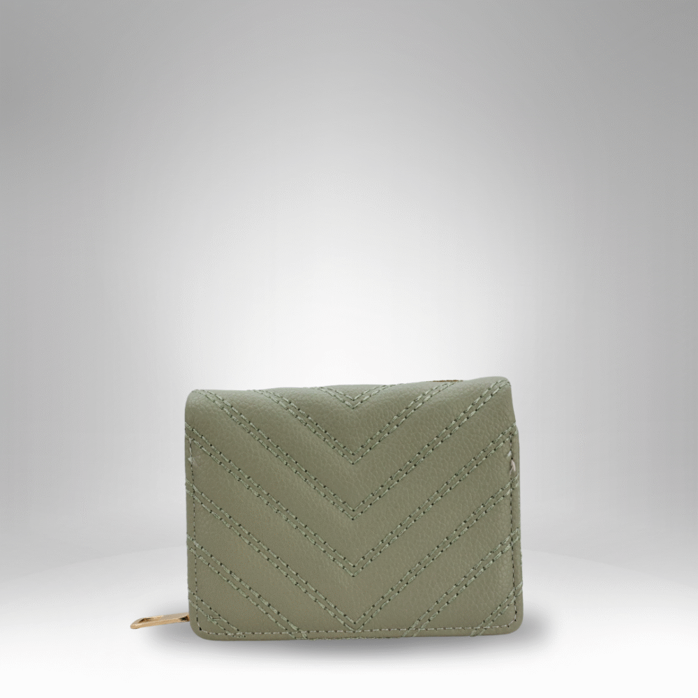 Chevron-Quilted Rexin Zip Wallet for Women (RB-D-1) - Image 4