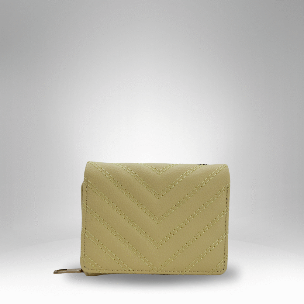 Chevron-Quilted Rexin Zip Wallet for Women (RB-D-1) - Image 3