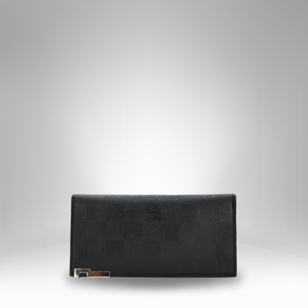 Checker-Embossed Faux Leather Wallet for Men (RM-IC-4)