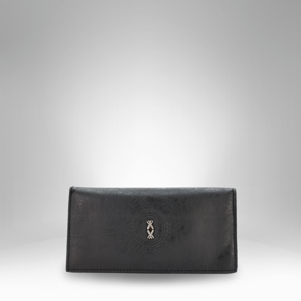 Embossed Crest Faux Leather Wallet for Men (RM-IC-3)