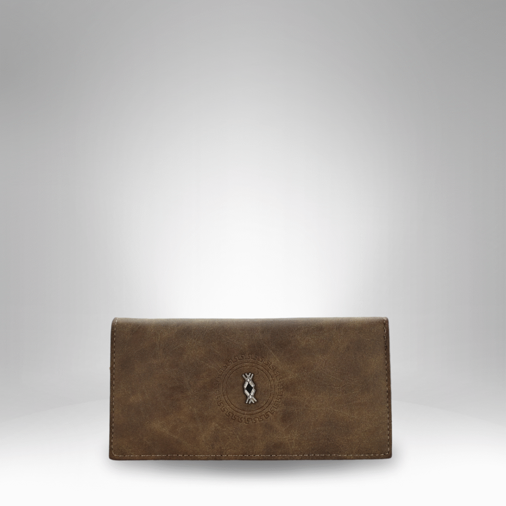 Embossed Crest Faux Leather Wallet for Men (RM-IC-3) - Image 2