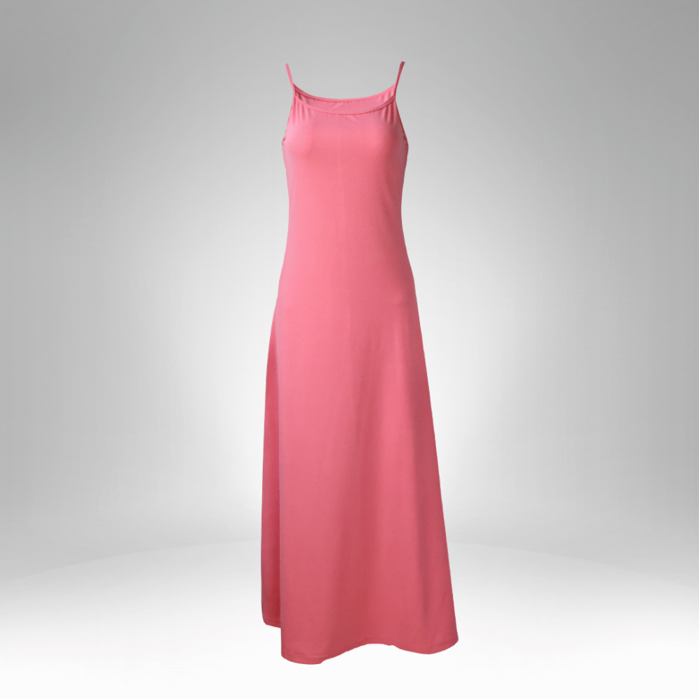 Women's Sleeveless Spaghetti Strap Maxi Dress (06)