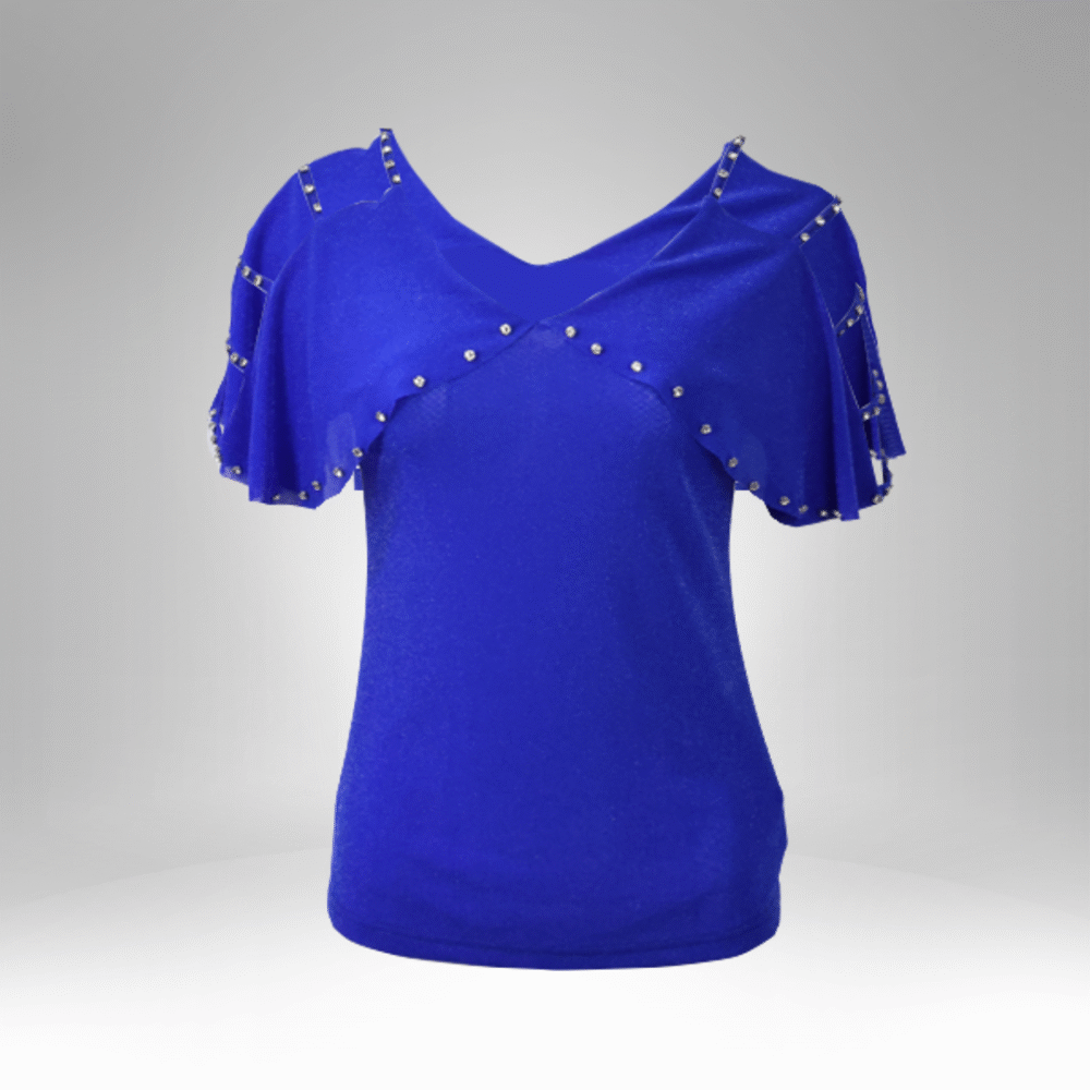 Women’s Studded Cape Sleeve Top (25009)