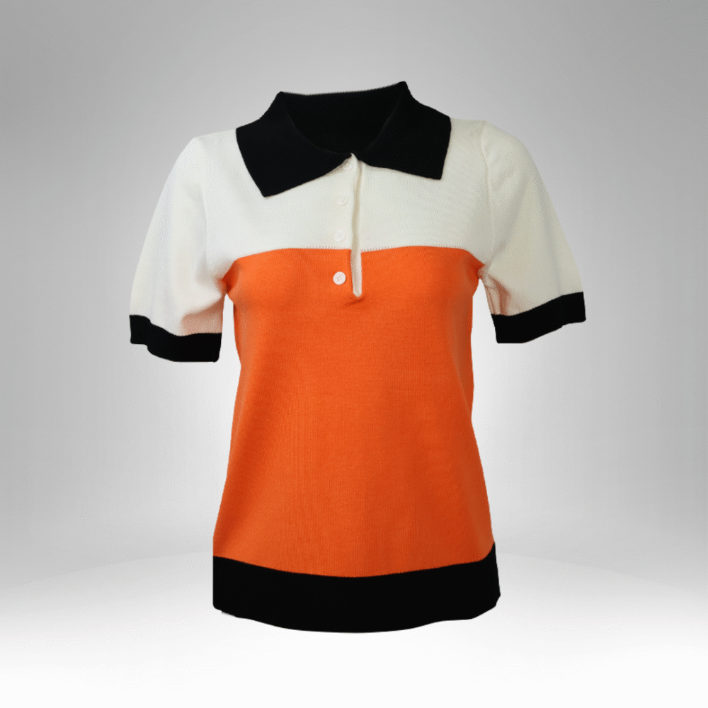 Women's Colorblock Short-Sleeve Polo Shirt (1230) - Image 2