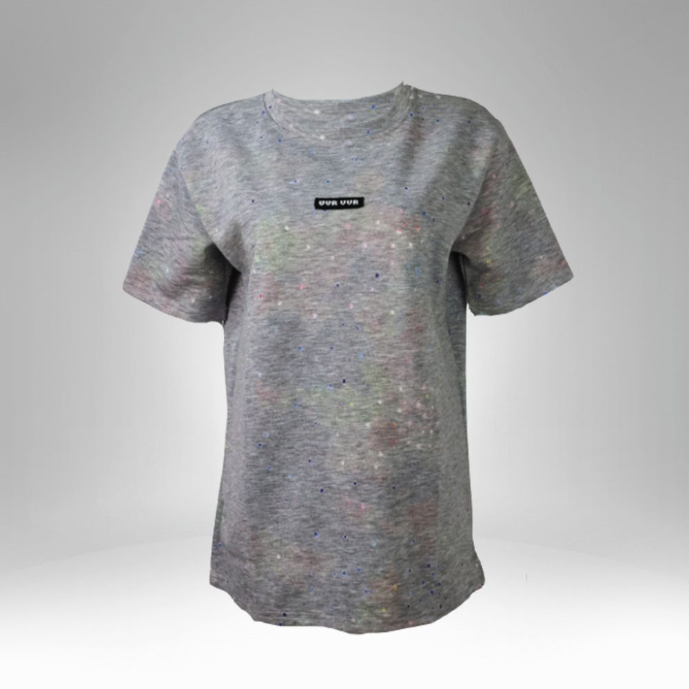 Women’s Oversized Speckled T-Shirt (09545) - Image 2